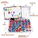 Xin store Magnetic Letters with Magnetic Writing Board and Storage Box - 208 Pieces Uppercase Lowercase Foam Fridge Alphabet Magnets for Kids Preschool Spelling and Learning Toy Game