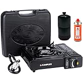 Camplux Dual Fuel Propane &amp; Butane Stove with Carrying Case, Portable Camping Stoves with CSA Certification