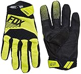 Fox Head Men's Digit Safety BMX Bike Gloves (Flo Yellow, Medium)