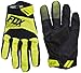 Fox Head Men's Digit Safety BMX Bike Gloves (Flo Yellow, Medium)