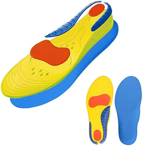 Insoles for Boots, Dress Shoes, Pain Relief Orthotics for Plantar Fasciitis, 1 Pair,(Men's Size 8-13)