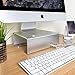 Satechi Premium Aluminum Monitor Stand V1.0 with 4 USB 3.0 Ports for iMac, Mac Mini, MacBook Pro, Air/Windows PC, Laptop, Desktop ((4 USB 3.0))