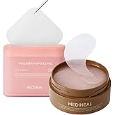 Mediheal Retinol Collagen Under Eye Patches & Collagen Ampoule Pad for Daily Skin Elasticity Care