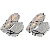 Yaktrax Walk Traction Cleats - 360-Degree Grip on Snow, Ice, &amp; Multi-terrain Surfaces - Elastic Outer Band w/ Easy-On/Off Heel Tab &amp; 1.2mm Zinc-coated Steel Coils - Abrasion &amp; Rust Resistant - Unisex
