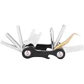 Fayelume Mini Scuba Diving Multitool, 420 Stainless Steel 8 in 1 Mini Folding Allen Wrench Set, Scuba Accessories for Repairing Diver Equipment