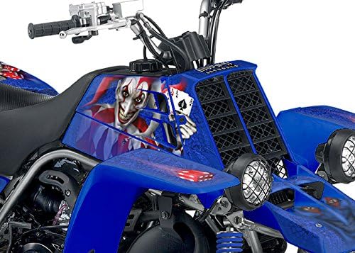 Yamaha Banshee Graphics Kit - The Joker - Blue Background, Red &amp; White Joker