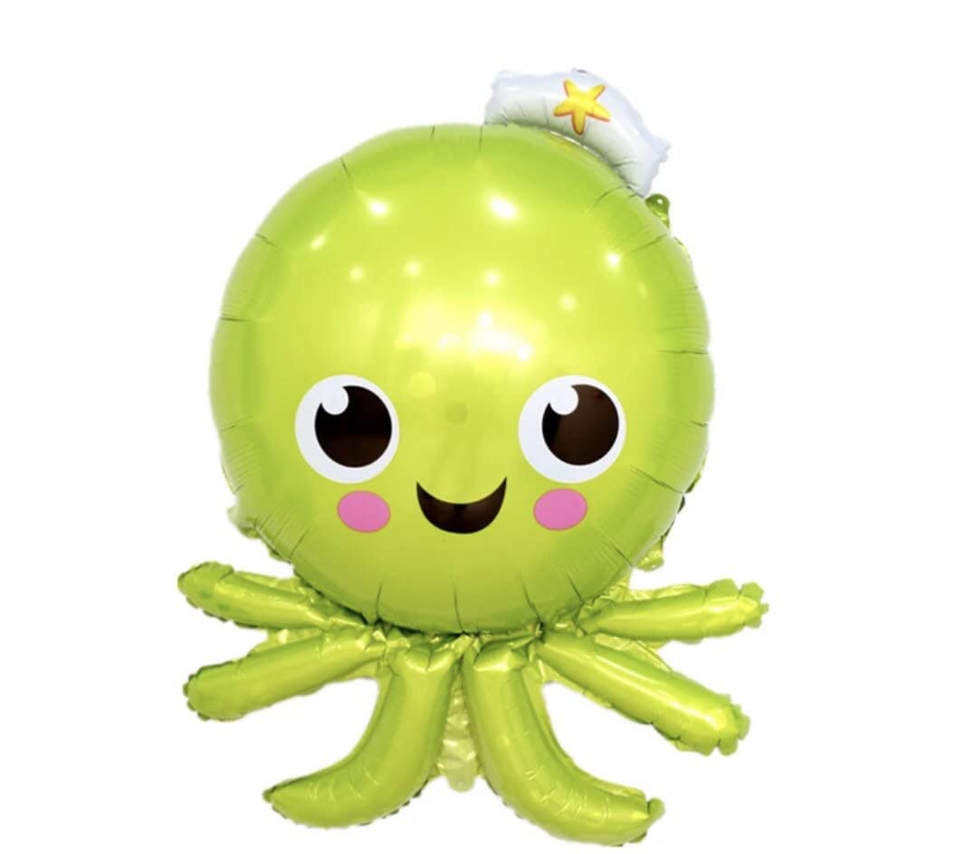Octopus Animal Foil Balloon, 90cm (2 pack)