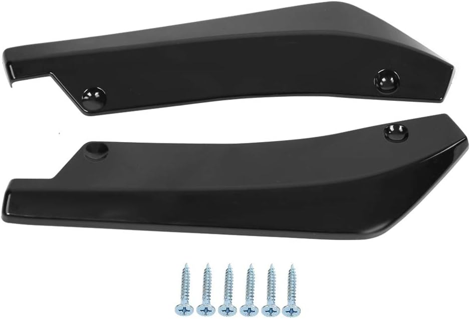 Rear Bumper Lip,KIMISS 2pcs Bumper Protector Universal Car Rear Bumper Lip Spoiler Canard Anti-crash Diffuser Angle Splitter Protector Wrap Angle Splitter