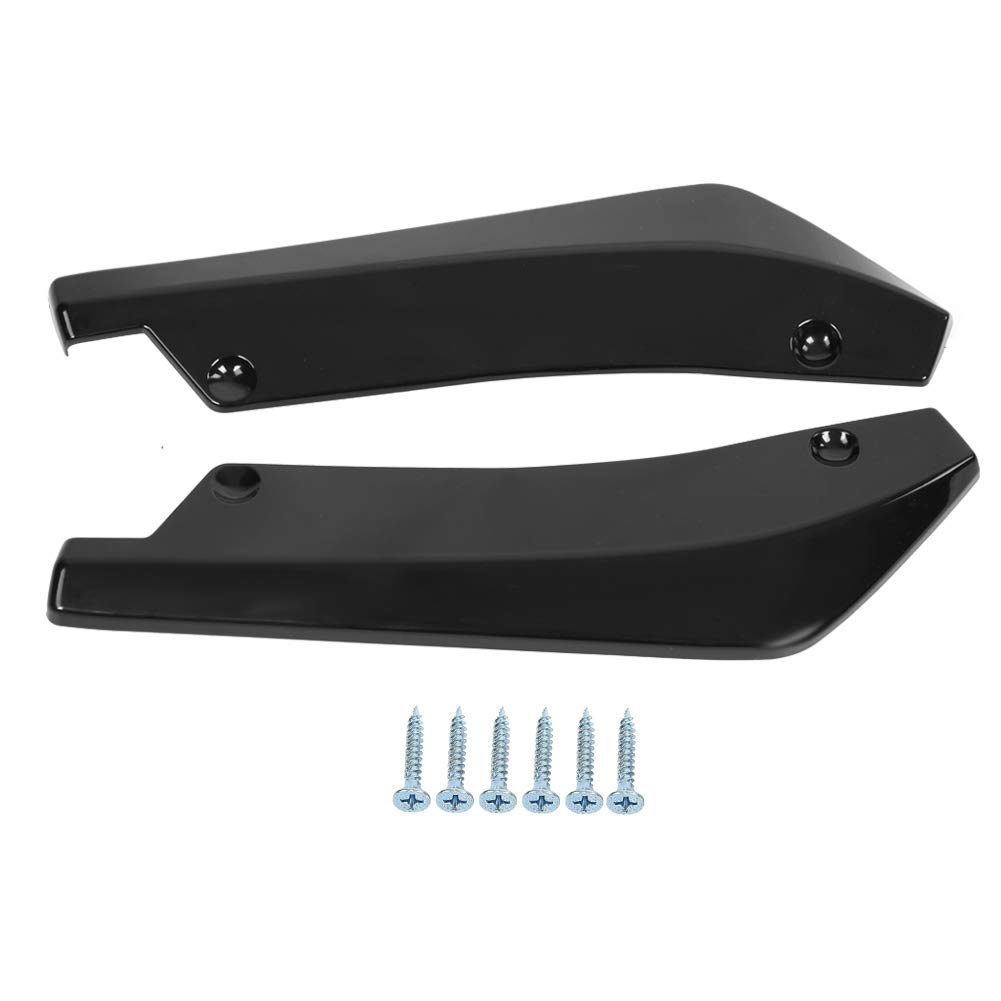 Rear Bumper Lip,KIMISS 2pcs Bumper Protector Universal Car Rear Bumper Lip Spoiler Canard Anti-crash Diffuser Angle Splitter Protector Wrap Angle Splitter
