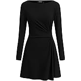 CIDER Long Sleeve Mini Dress Twist Front Casual Party Dress