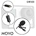 Movo GM300 Lavalier GoPro Microphone - Omnidirectional Lavalier Microphone Compatible with GoPro HERO3, HERO3+ and HERO4 Black, White and Silver Editions (9-Foot Cord)
