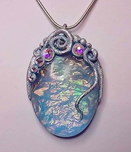 Download Amazon.com: FROZEN FANTASY - Ice Queen or Frosty Princess Pendant Necklace Hand Sculpted ...