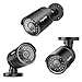 SANNCE 4 Pack 720P CCTV Surveillance Camera Kit with High Resolution Indoor/Outdoor, IP66 Weatherproof Housing, Day/Night Vision