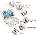 iPad Air 2 Keyboard Case, KVAGO Ultra Thin Alumium Hard Shell Case 7 colors Back-lit Wireless Bluetooth Keyboard Carrying Case for Apple iPad Air 2 Gen (Champagne Gold)