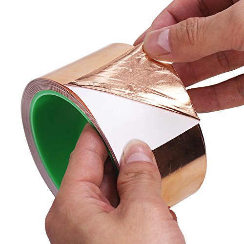 DanziX Copper Foil Tape Conductive Self Adhesive (2inch x 33ft) Extra Long Value Pack