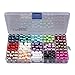 Linsoir Beads 300 Pcs Satin Luster Faux Pearl Beads Pearl Jewelry for Women Girl Value Pack 15 Color Assorted 10mm Round Pearls