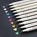 Metallic Markers Pens,Set of 10 Colors,Permanent Fine Tip Metal Art Paint Marker for Gift Card Making,DIY Photo Album, Scrapbooking, Black Paper, Artist Illustration