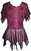135 B Agan Traders Gypsy Assymetrical Sheer Hem Top Blouse
