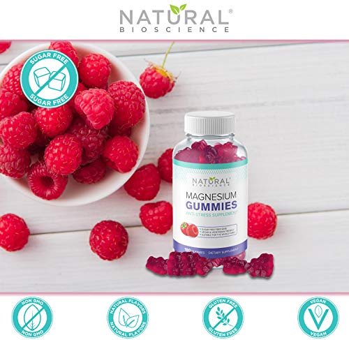 Sugar Free Magnesium Gummies - 180 Gummies, Calming Anti-Stress Gummies