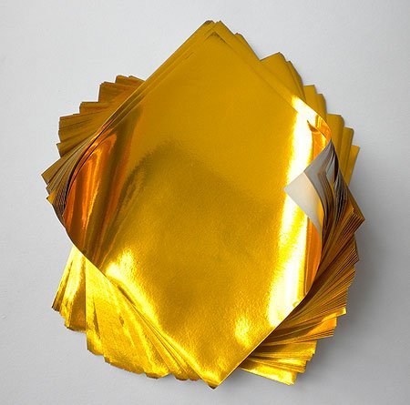 Foil Origami Paper Gold 35 Inch Square 100 Sheets By