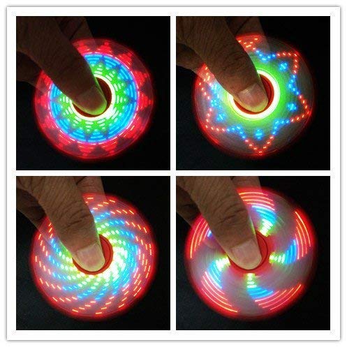 Share Knowledge Metal Fidget Spinner Lights 64 Pattern