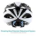 EASECAMP Adjustable Lightweight Bike Helmet for Adult Men and Women with Detachable Liner (Black)