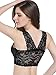 Intimate Portal Women All Over Lace Full Coverage Wire Free Leisure Bra Black Band 40