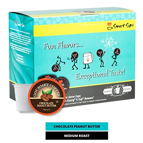 Smart Sips, Chocolate Peanut Butter Coffee, 24 Count, Single Serve Cups