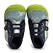 Enteer Infant Baby Boys' Soft Rubber Sole Anti-Slip Prewalker Denim Sneaker Canvas Shoes Green (19-24months)