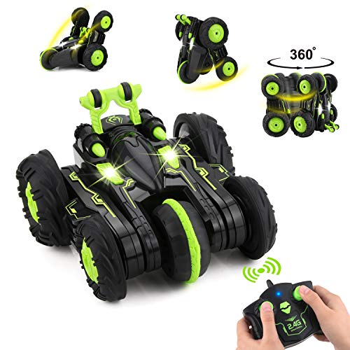 Remote Control Car, BBLIKE 2.4GHz 4WD Stunt Car 360° Spins & Flips Off-Road Racing Car for 5 Years Old Boys & Girls
