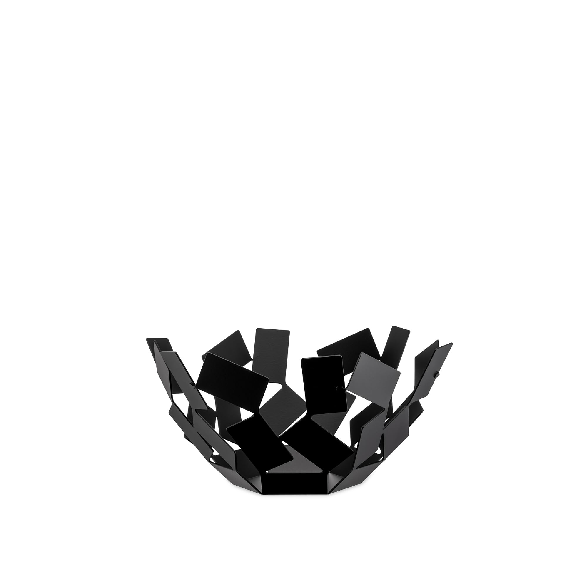 Alessi MT02 B La Stanza Dello Scirocco Fruit Holder, 18/10 Stainless Steel, Black, 27.3 x 12.7 x 27.3 cm