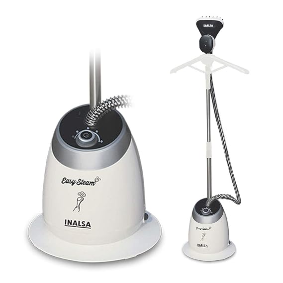 Inalsa Garment Steamer Easy Steam 1600 Watt Detachable Fabric Brush & Stainless Steel Sole