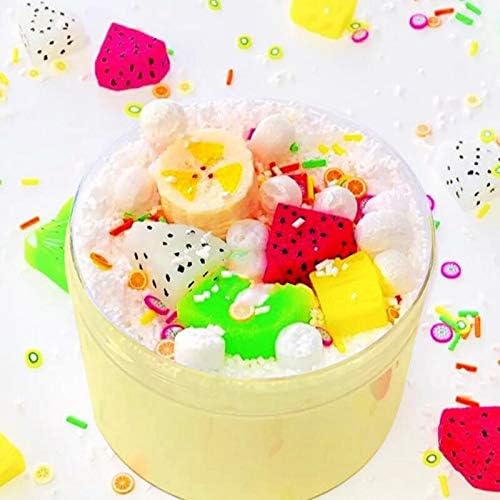 EASYCITY Fairy Putty Fluffy Fruit Party Butter Slime, Gifts Fluffy Floam Slime Stress Relief Toy Scented Sludge Toy for Kids and Adults (8oz)