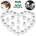 Keadic 30Pcs 5 Types of Professional Spiral Hair Pins Clear Crystal Swirl Hair Twists Coils Spirals Hair Pin Clip Accessories for Delicate Women' Wedding Prom Party and Special Occasions