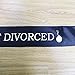 Just Divorced Sash Sunglasses Set Divorce Party Decoration Black