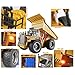 Fistone RC Dumper 6CH 2.4G Mine Truck Automatic Self-Discharging Games Toy Electronic Remote Controlled Vehicle With Alloy Cab LED Lights Engineering Machinery Car Model