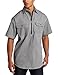 Key Industries Men's Short Sleeve Zip Front Hickory Stripe Logger Shirt