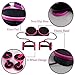 Darhoo Ab Roller Wheel - Ab Wheel Exercise Fitness Equipment - New Upgrade 5-in-1 Multi-Functional Core Ab Workout Abdominal Wheel Machine - Ab Roller Home Gym Equipment for Both Men & Women - Pink