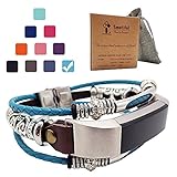 Smatiful Alta HR Bands for Women, Adjustable Replacement Bangle Bracelet for Fitbit Alta HR, Mediterranean Blue