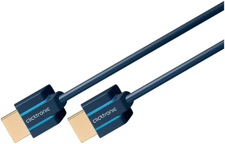Clicktronic 70702 Casual Ultraslim High Speed HDMI Cable with Ethernet, 1m Length, Black, 1.00 m - Image 4