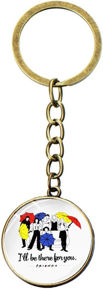 Noah interesting 1Pc Friends Tv Show 25Th Anniversary Jewelry I will Be There For You Keyring Keychain For Good Friend Gift(None 11)