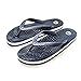 Revs - Lights - Men's and Women's Reflexology Massage Flip Flops, Navy, US7 Women/US6 Men