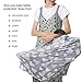 TUTUWEN [2Packs] Nursing Cover - Breastfeeding Cover Super Soft Cotton Multi Use for Baby Car Seat Covers Canopy Shopping Cart Cover Scarf-Hearts - Love