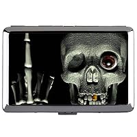 Yanteng Cute Stainless Steel ID or Cigarettes Case,Dark Skull Contempt Professional Business Card Holder