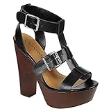 Women NEW Sexy Chunky Heel Sandals Fashion Caged Platform Gladiator Strappy Shoes TRENDS SNJ SHOES