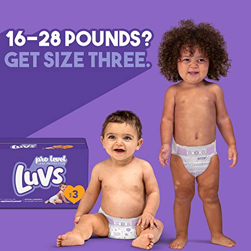Diapers Size 3, 198 Count Luvs Ultra Leakguards Disposable Baby