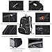 ORICSSON Unisex Rated 35L Durable Lightweight Foldable Backpack Waterproof Handy Daypack (Black-II, 35L)