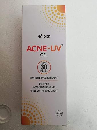 acne uv sunscreen gel spf 30 from ipca