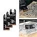 TWIN-TOWN 3 Pack Carbide Teeth Oscillating Multitool Blade Carbide Saw Blades for Hard Material/Metal/Nails/Bolts/Screws