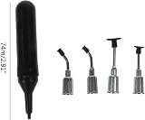 FIEBLH Black Rubber IC Vacuum Sucking Pen with 4 Suction Headers Solder Sucker view 2